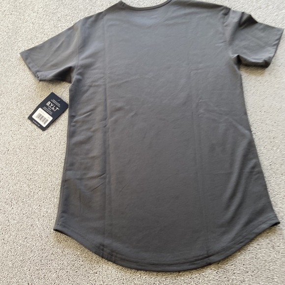 Bylt Premium Basics Shirt Mens Small Gray Drop Cut Short Sleeve Lux Blend NWT - Picture 10 of 12